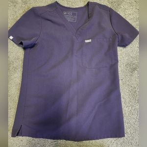 XS Catarina purple shadow Figs scrub top